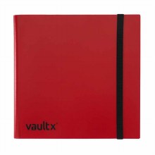 12-Pocket Strap Binder Red