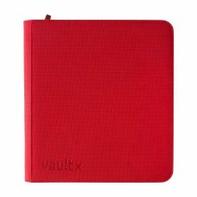 12-Pocket Zip Binder XL Fire Red