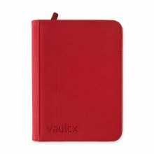 4-Pocket Zip Binder Fire Red