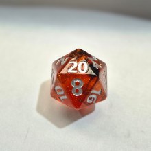 55mm MASSIVE D20 - Glitter Orange