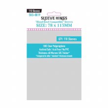 Sleeve Kings "Blood Bowl" Sleeves Clear, 78x113 (110ct)
