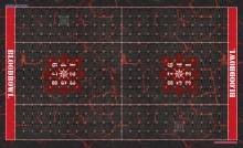 Blood Bowl 3.0 Elevens Pitch Only - Chaos with Stitched Edging