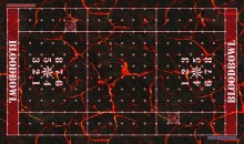 Blood Bowl 3.0 Sevens Pitch Only - Lava with Stitched Edging