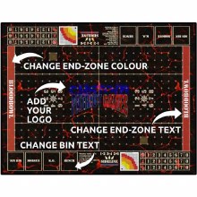 Bloodbowl Full Size - Custom Black Stitched Lava