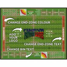 Bloodbowl Full Size - Custom Black Stitched Muddy Grass