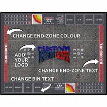 Bloodbowl Full Size - Custom Black Stitched Stone Dungeon