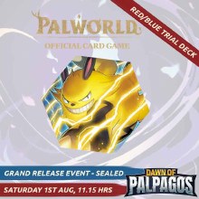 Palworld Grand Release Red and Blue Starter Deck Ticket