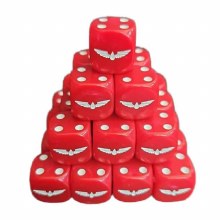Blood and Angels Wings D6 Dice Set - 10 Pack