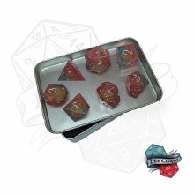 Sunrise Sparkles Poly Dice Set