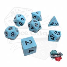 Ancient Blue-Grey Poly Dice Set