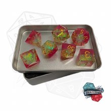 Pink Pixie Lemonade Poly Dice Set