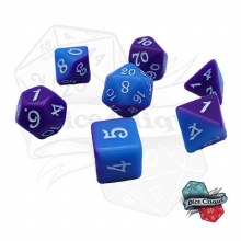 Blue-Purple Layer Poly Dice Set