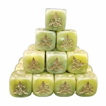 Plague Ridden Putrid Green D6 Dice Set - 25 Pack