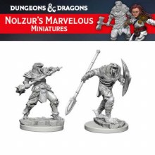 Dragonborn Male Fighter with Spear (2ct)