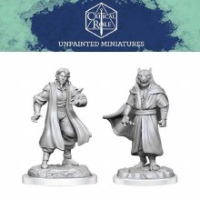 Male Human Sorcerer Merchant & Tiger Demon (2ct)