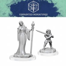 Human Wizard Female & Halfling Holy Warrior Female (2ct) Human Wizard Female & Halfling Holy Warrior Female (2ct)
