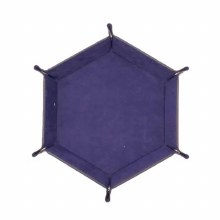 Deep Purple Hexagonal Folding Dice Tray