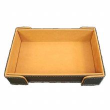 Tan Rectangular Magnetic Dice Tray