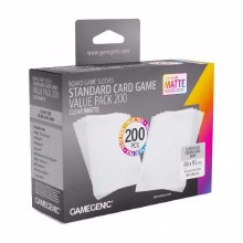 MATTE Value Pack Sleeves Clear, Standard Size (200ct)