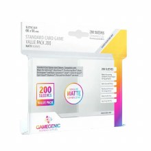 MATTE Value Pack Sleeves Clear, Standard Size (200ct)