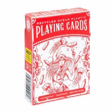 Recycled Ocean Plastic Playing Cards, Red