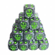 Robot Black and Grey D6 Dice Set - 10 Pack