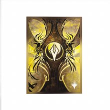 Magic: The Gathering - Secrets of Strixhaven Art Sleeves, Faction 1 - Silverquill, Standard Size (105ct)