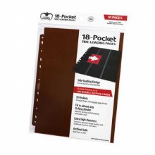 18-Pocket Pages Side-Loading Brown (10ct)