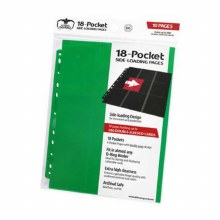 18-Pocket Pages Side-Loading Green (10ct)