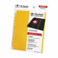 18-Pocket Pages Side-Loading Yellow (10ct)