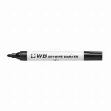 Dry Wipe Bullet Tip Marker - Black, 2mm