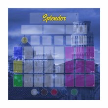 Splendor and Expansions 25" x 25" Stitched Playmat