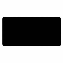 Black 24" x 14" Classic Size Black Stitched Playmat