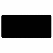 Black 36" x 18" Desk Mat Size Black Stitched Playmat