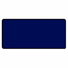 Blue 36" x 18" Desk Mat Size Black Stitched Playmat