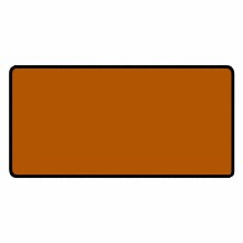 Burnt Orange 24" x 14" Classic Size Black Stitched Playmat