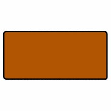 Burnt Orange 36" x 18" Desk Mat Size Black Stitched Playmat
