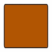 Burnt Orange 3ft x 3ft Coffee Table Size Black Stitched Playmat