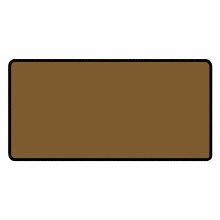 Brown 24" x 14" Classic Size Black Stitched Playmat