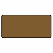 Brown 36" x 18" Desk Mat Size Black Stitched Playmat