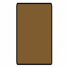 Brown 6ft x 3ft Gaming Table Size Black Stitched Playmat