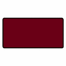 Deep Red 24" x 14" Classic Size Black Stitched Playmat