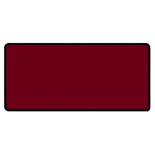 Deep Red 36" x 18" Desk Mat Size Black Stitched Playmat