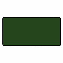 Forest Green 24" x 14" Classic Size Black Stitched Playmat