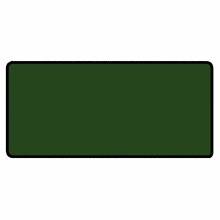 Forest Green 36" x 18" Desk Mat Size Black Stitched Playmat