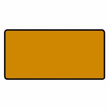 Golden Yellow 24" x 14" Classic Size Black Stitched Playmat