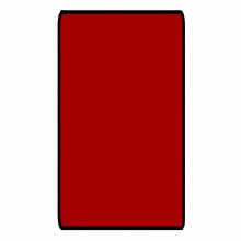 Red 6ft x 3ft Gaming Table Size Black Stitched Playmat
