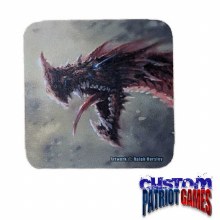 Raargh - it's a Dragon! 4" Square Coaster