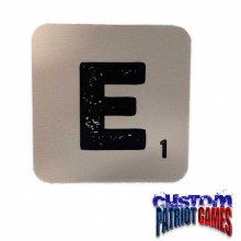 Scrabble Initial 4" Square Coaster - E