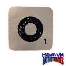 Scrabble Initial 4" Square Coaster - O